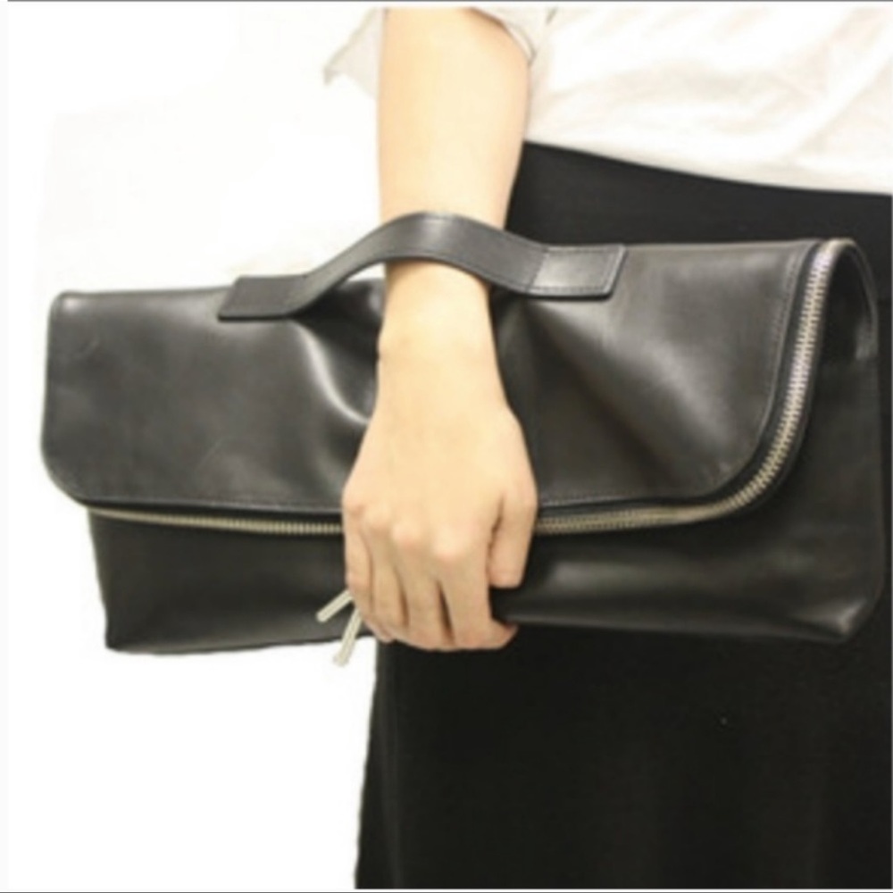 3.1 Philip Lim - Black 31 Minute Calfskin Clutch